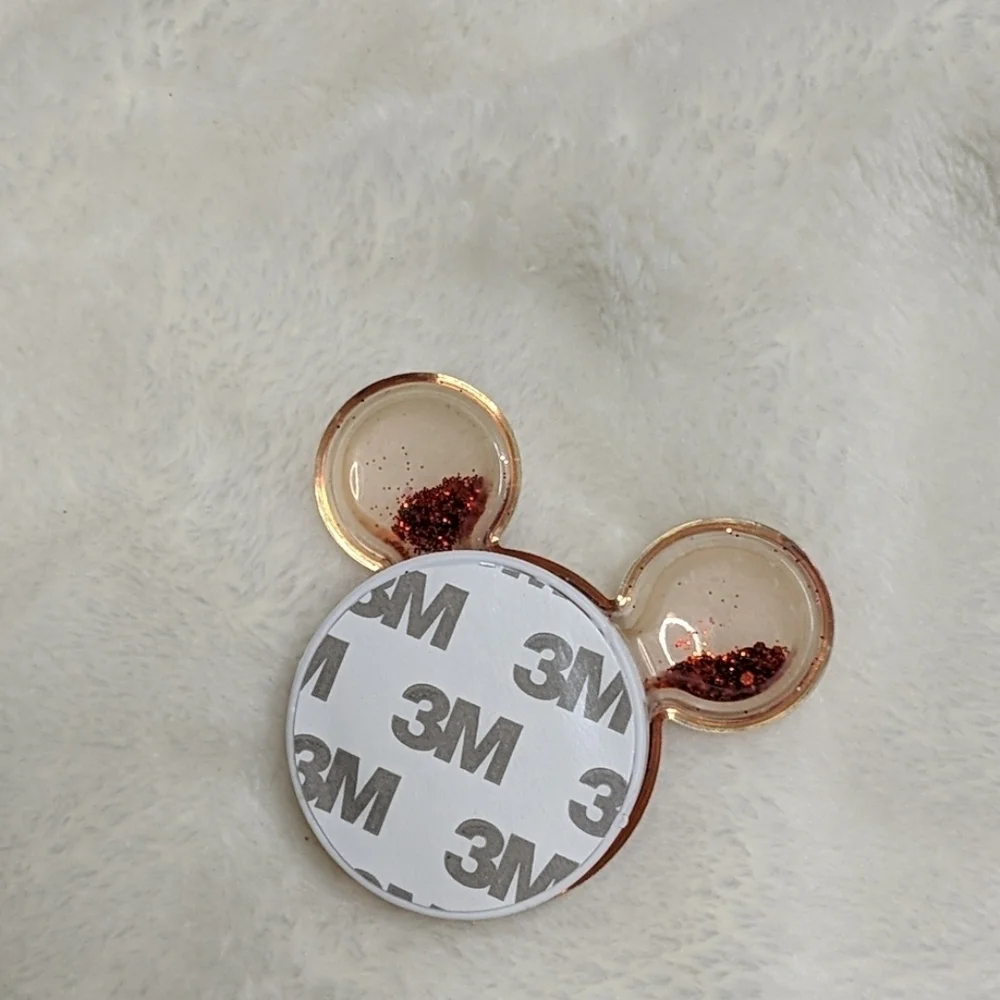 Mickey Mouse red glitter phone holder